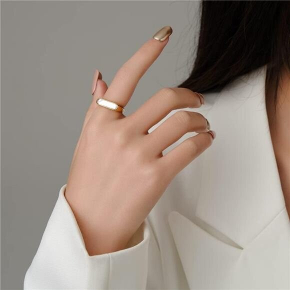 💕 Dainty 6mm Stacking Ring | 316L Stainless Steel | Hypoallergenic - Picture 1 of 5
